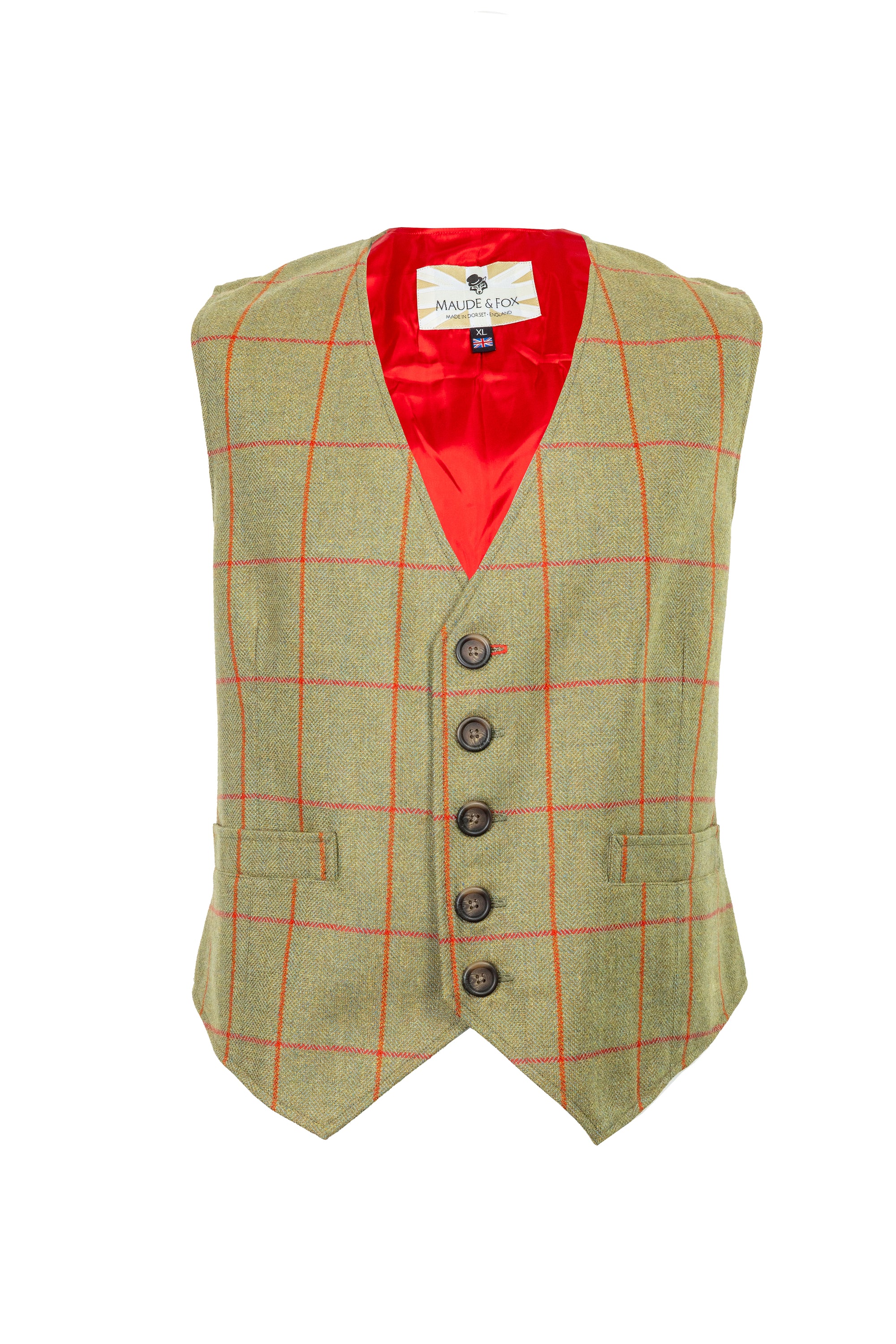 Finch Mens Tweed Waistcoat