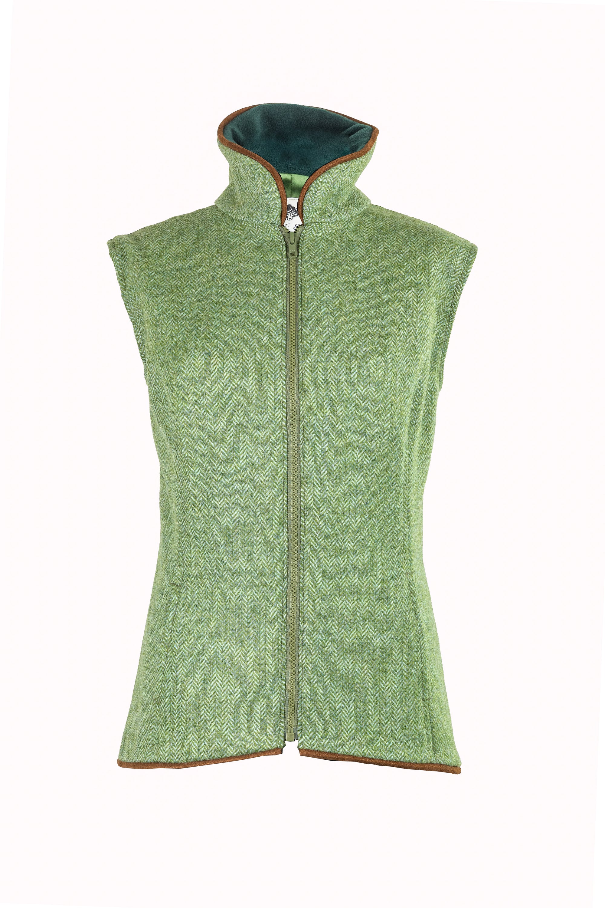 Fresh Green Tweed Gilet