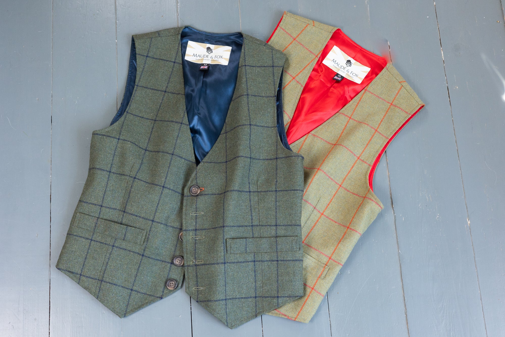 Mallard Mens Tweed Waistcoat