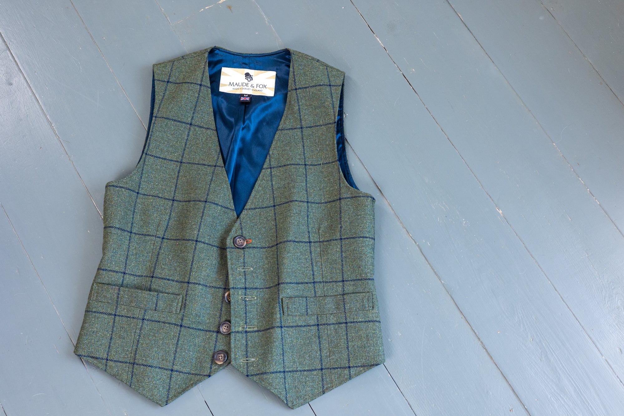 Mallard Mens Tweed Waistcoat