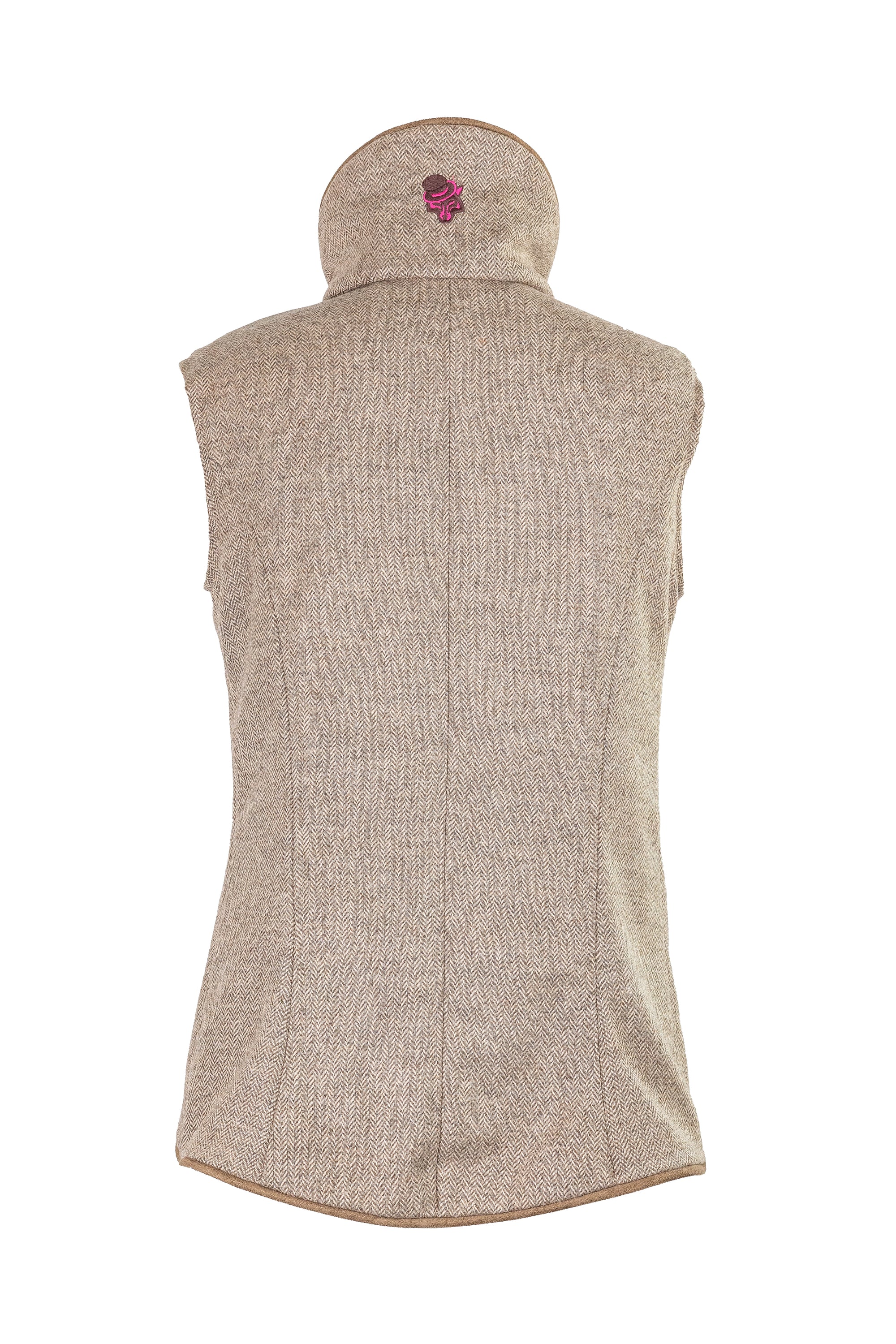 Oat Ladies Fitted Tweed Gilet