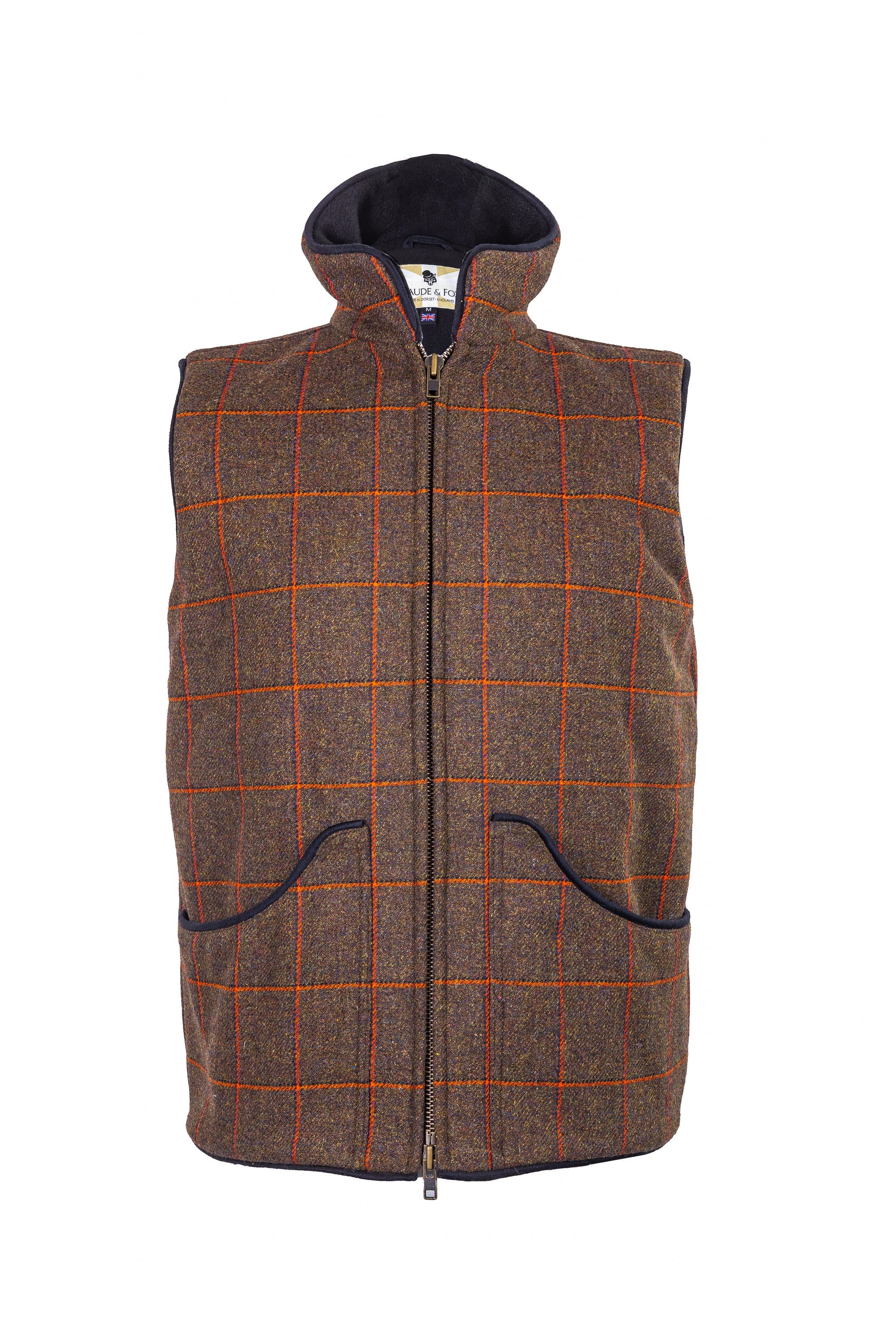 The Orange Check Gilet