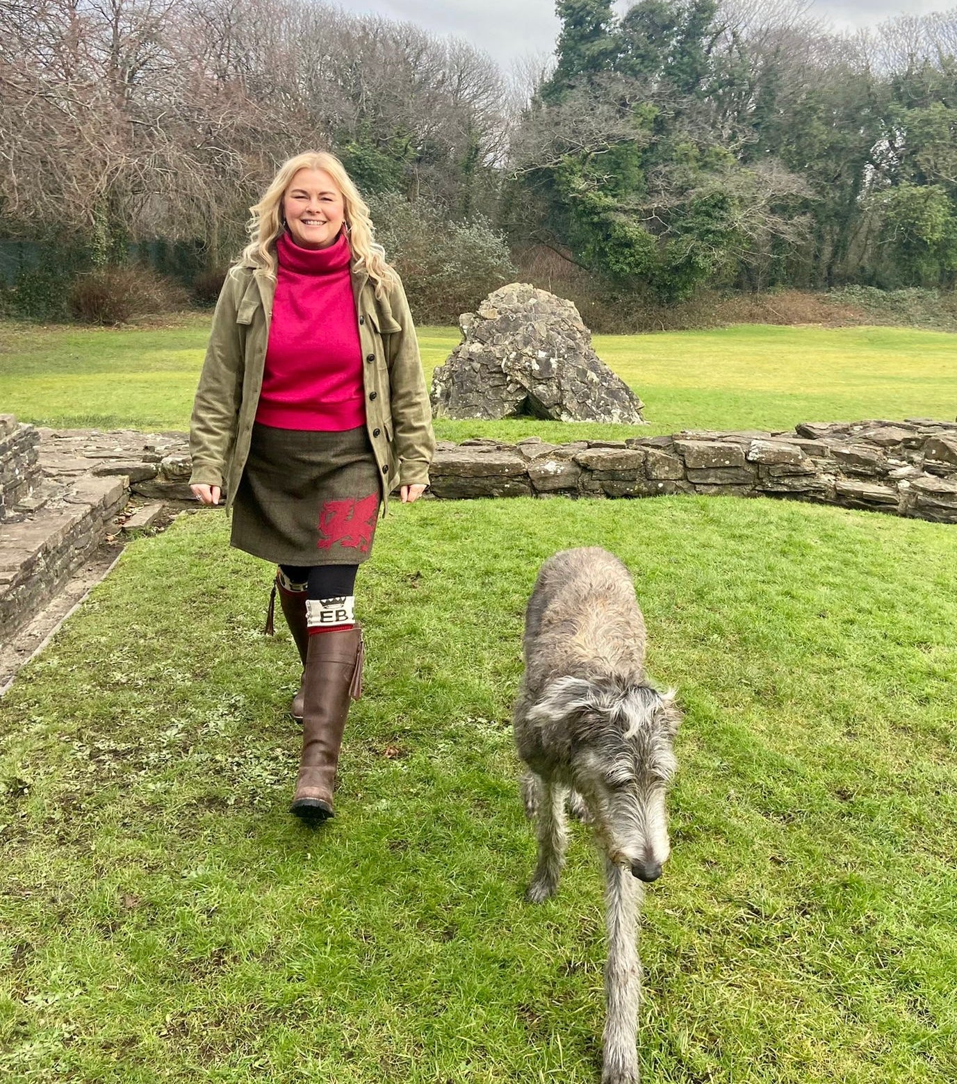 Welsh Dragon Tweed Skirt