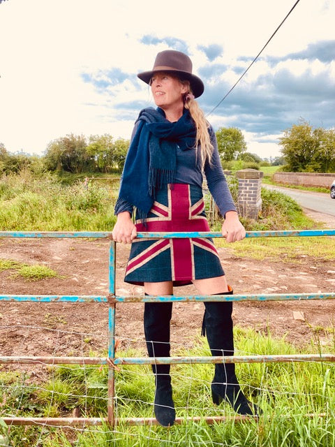 The Patriot Tweed Skirt - Red Jack