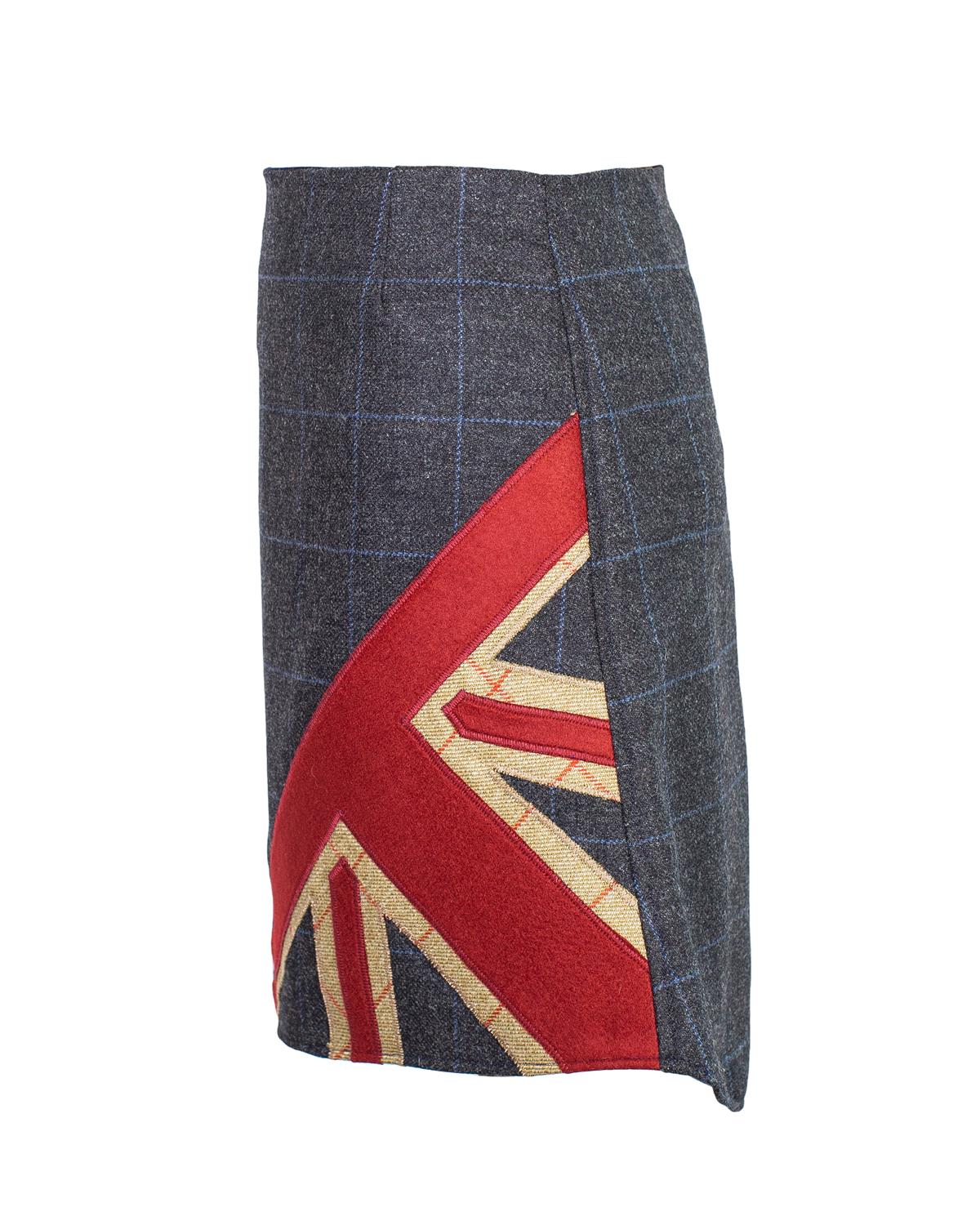 Half Jack Patriot Tweed Skirt