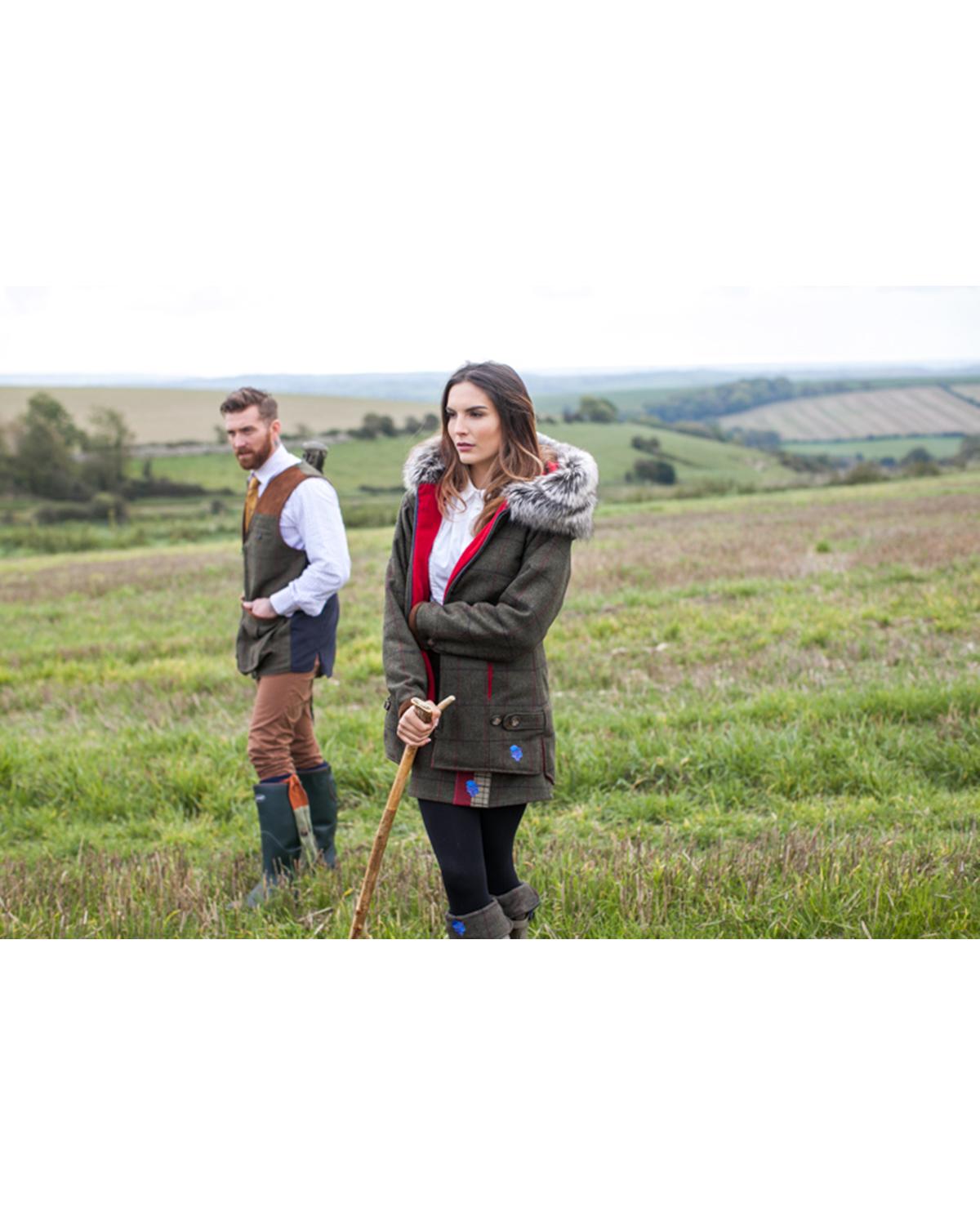 Fur Fly Henley Tweed Coat