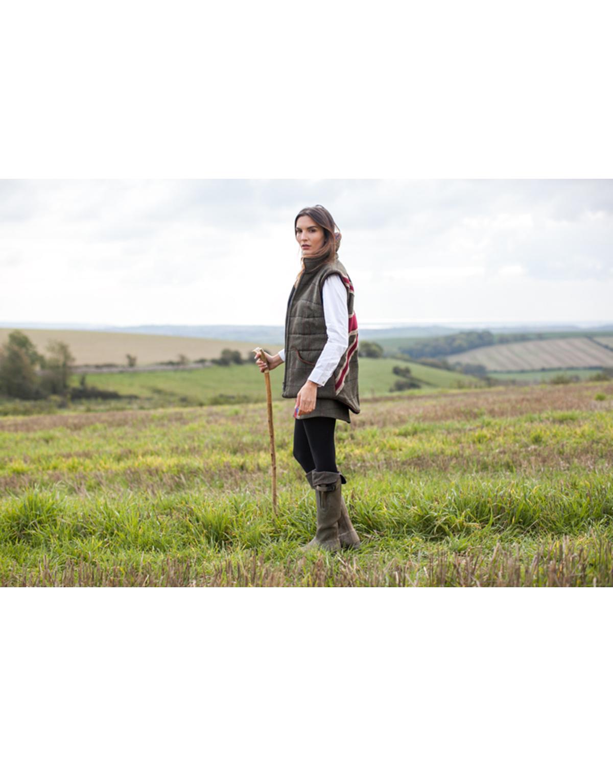 Ladies Patriot Tweed Gilet
