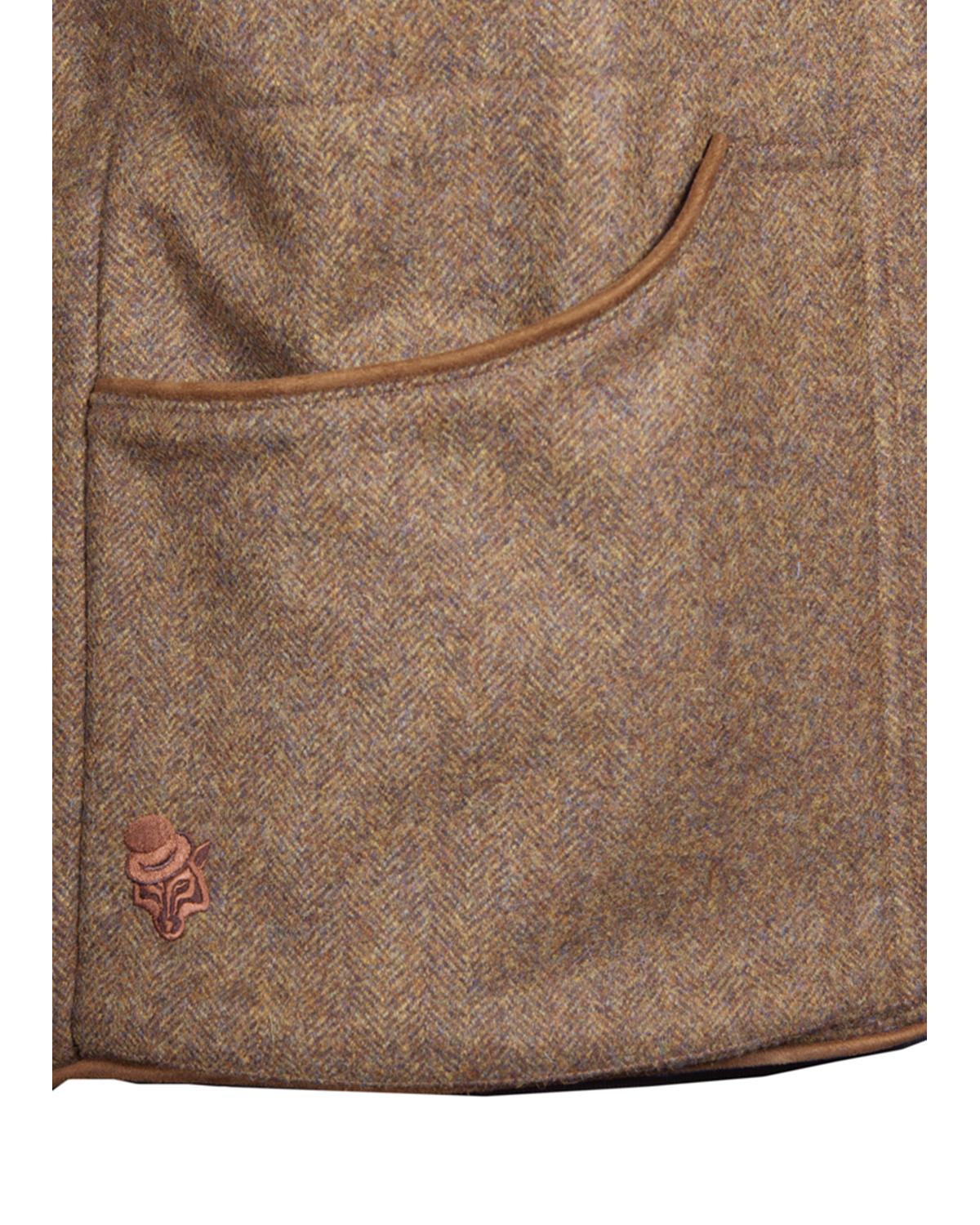 The Peat Tweed Shooting Gilet