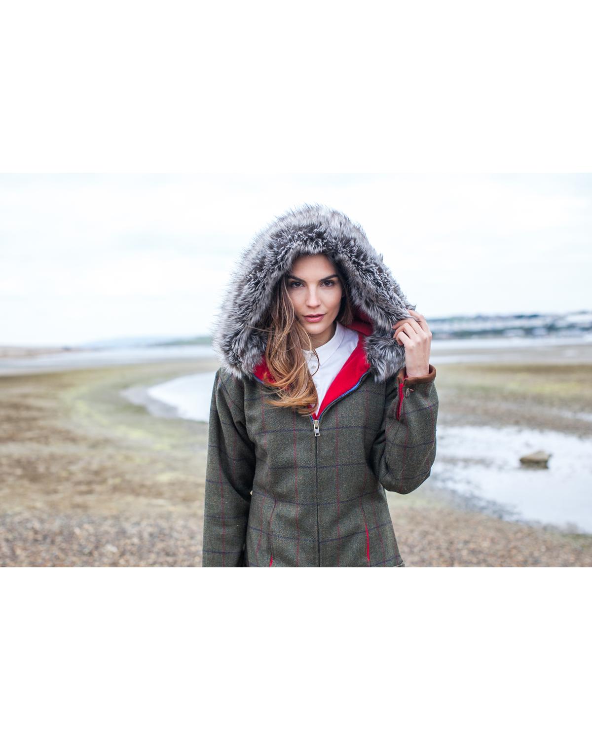 Fur Fly Henley Tweed Coat