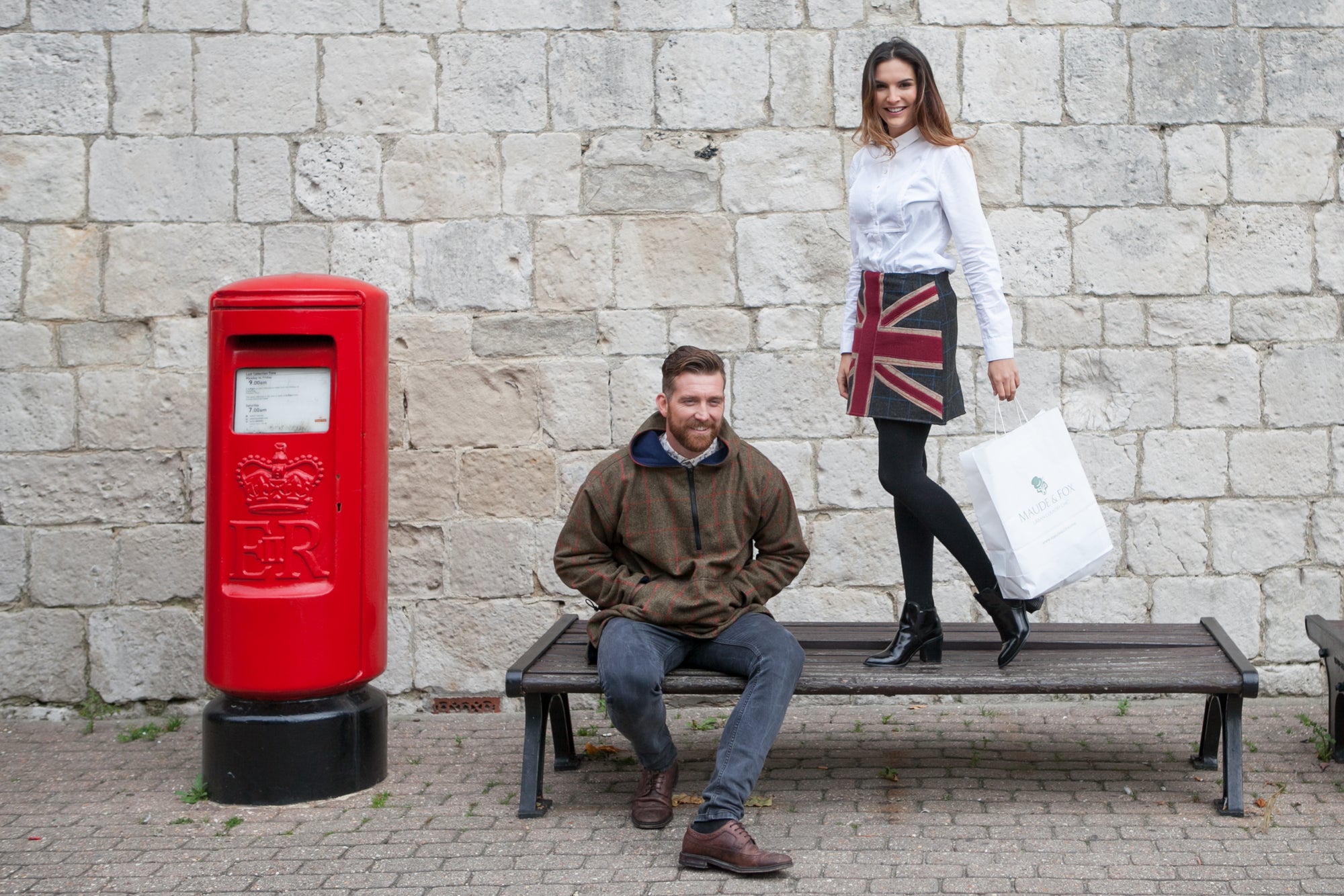 The Patriot Tweed Skirt - Red Jack