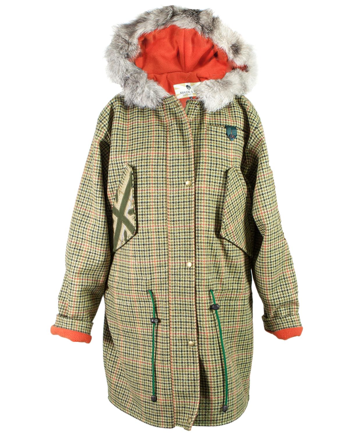 Nosy Tweed Parka - Houndstooth