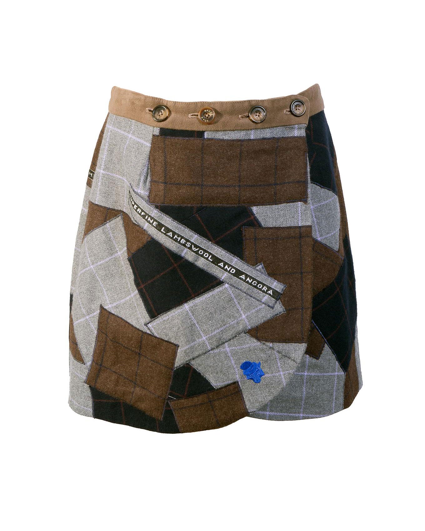 Moonbeam Patch Wrap Skirt