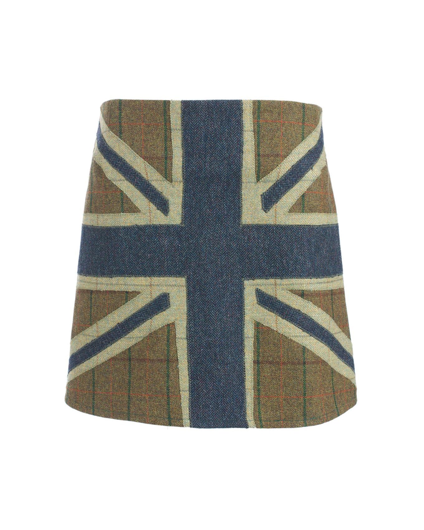 The Patriot Tweed Skirt - Blue Jack