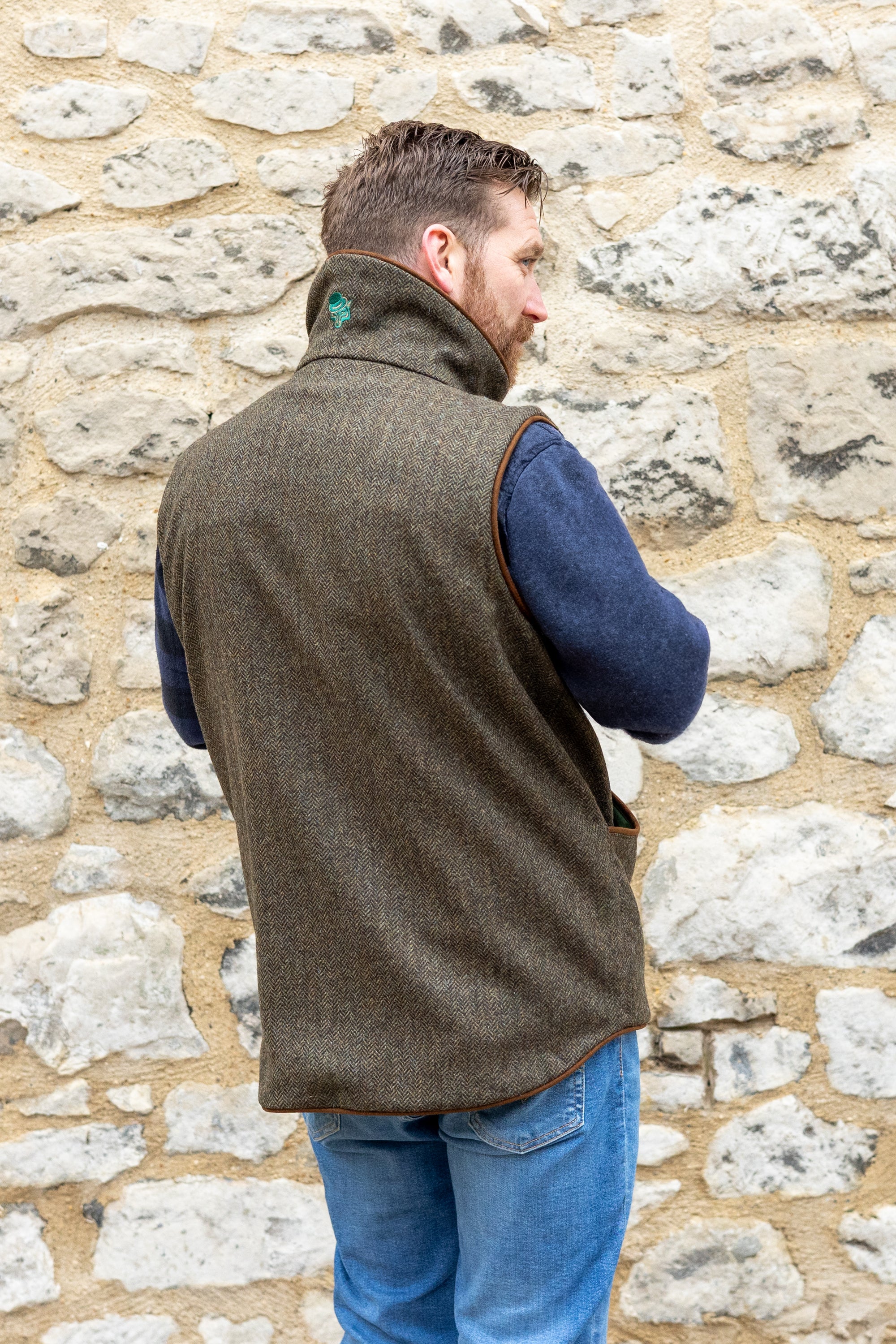 Woodcock Lightweight Tweed Gilet