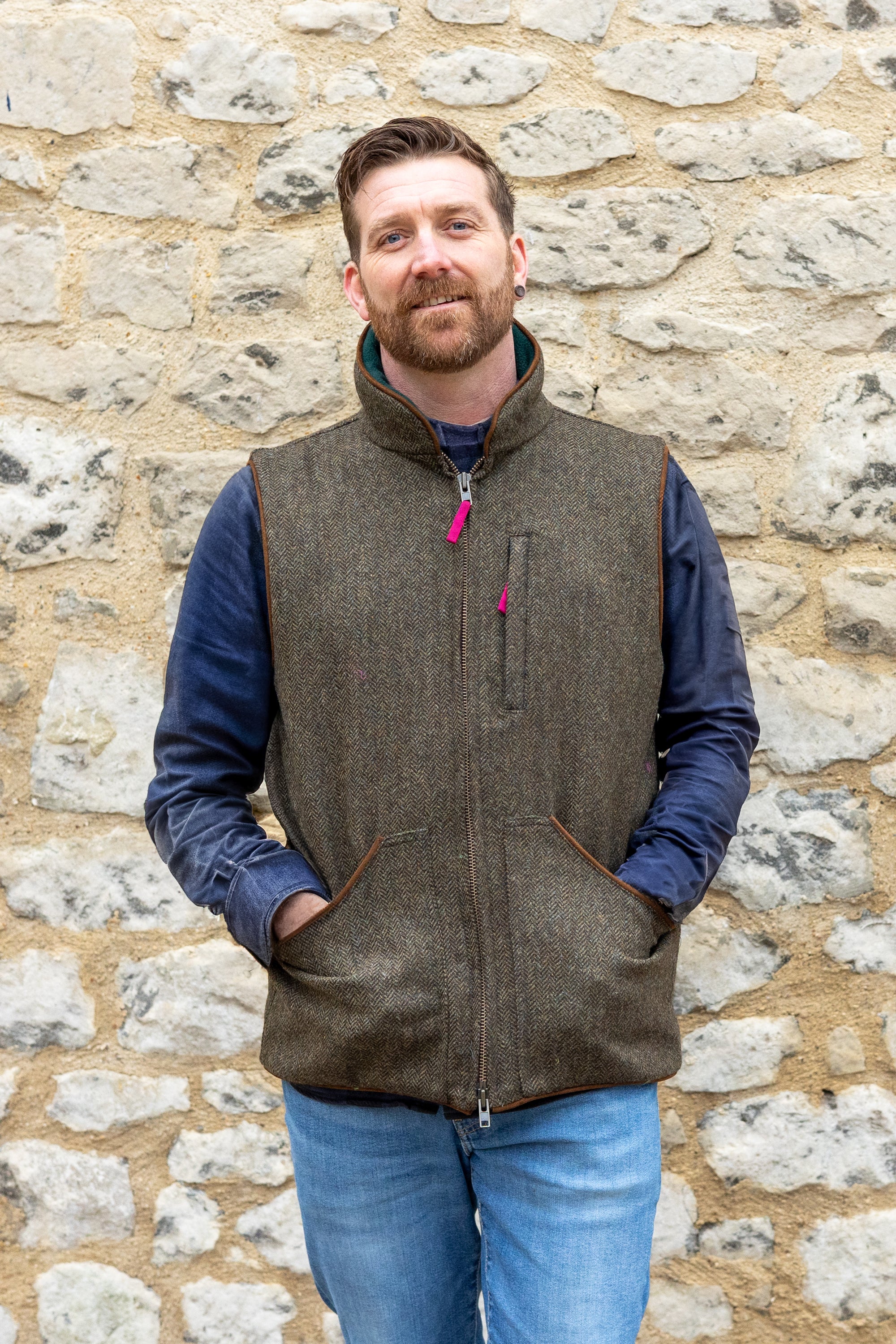 Woodcock Lightweight Tweed Gilet