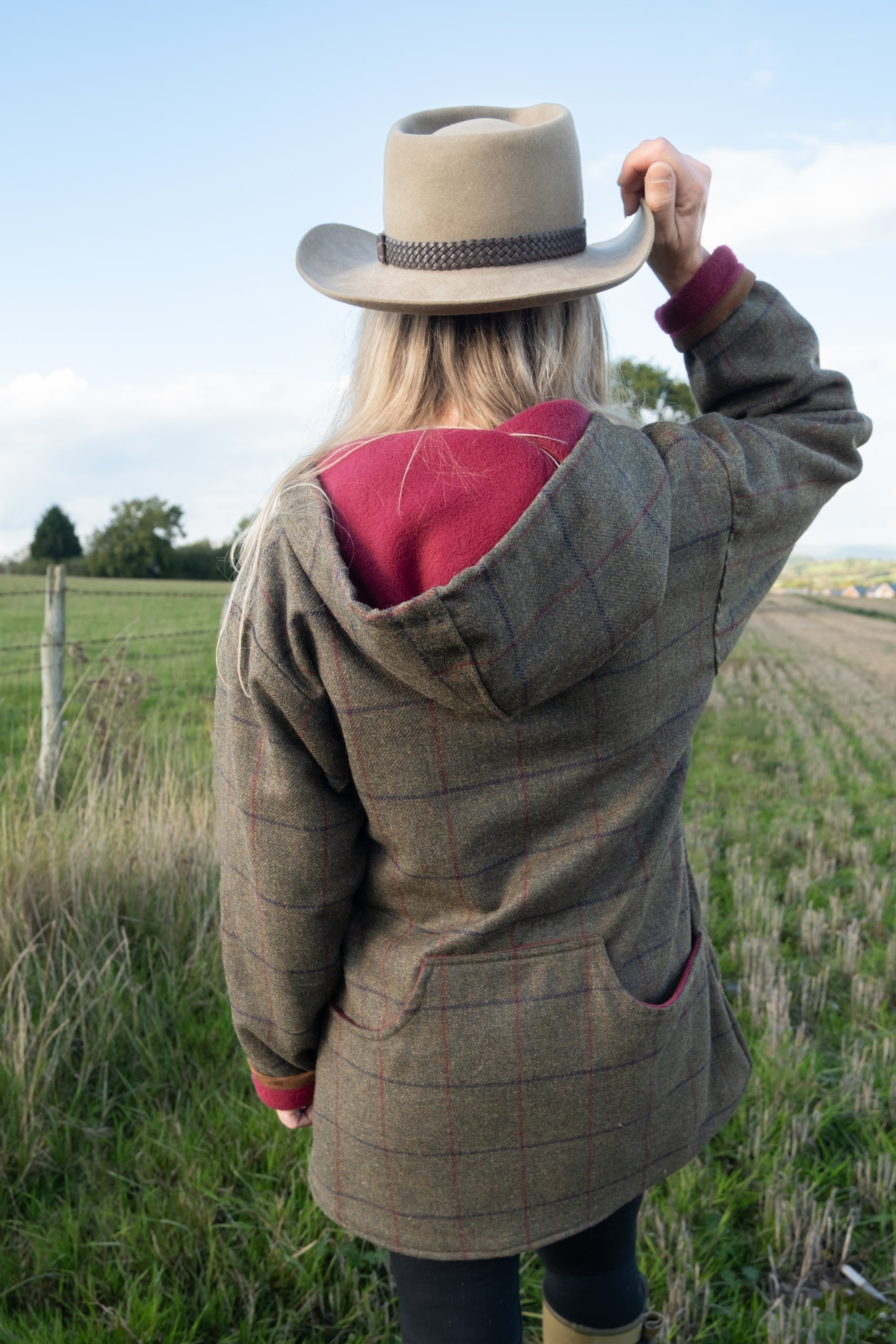 Dog Walking Tweed Hoodie
