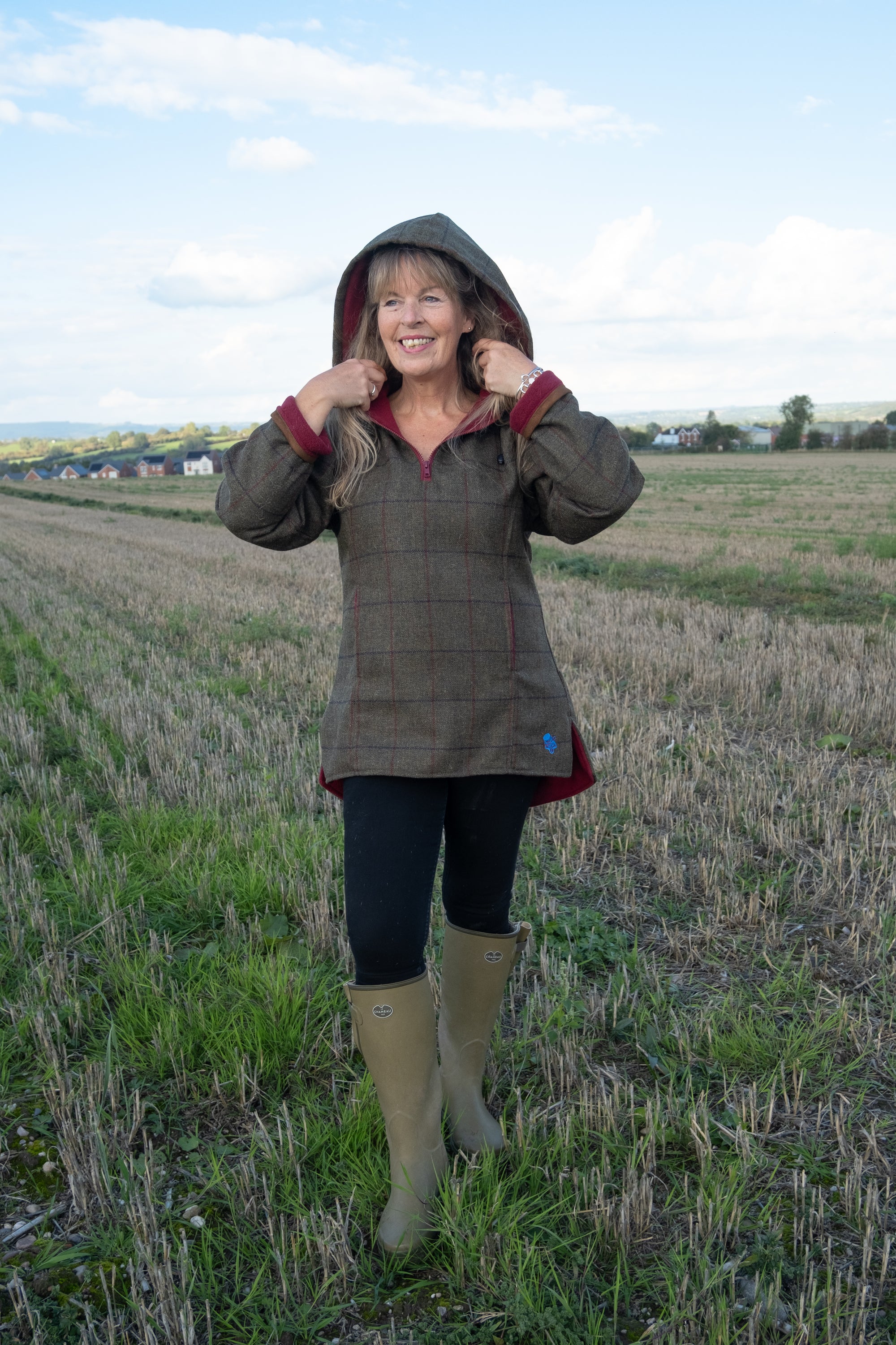 Dog Walking Tweed Hoodie