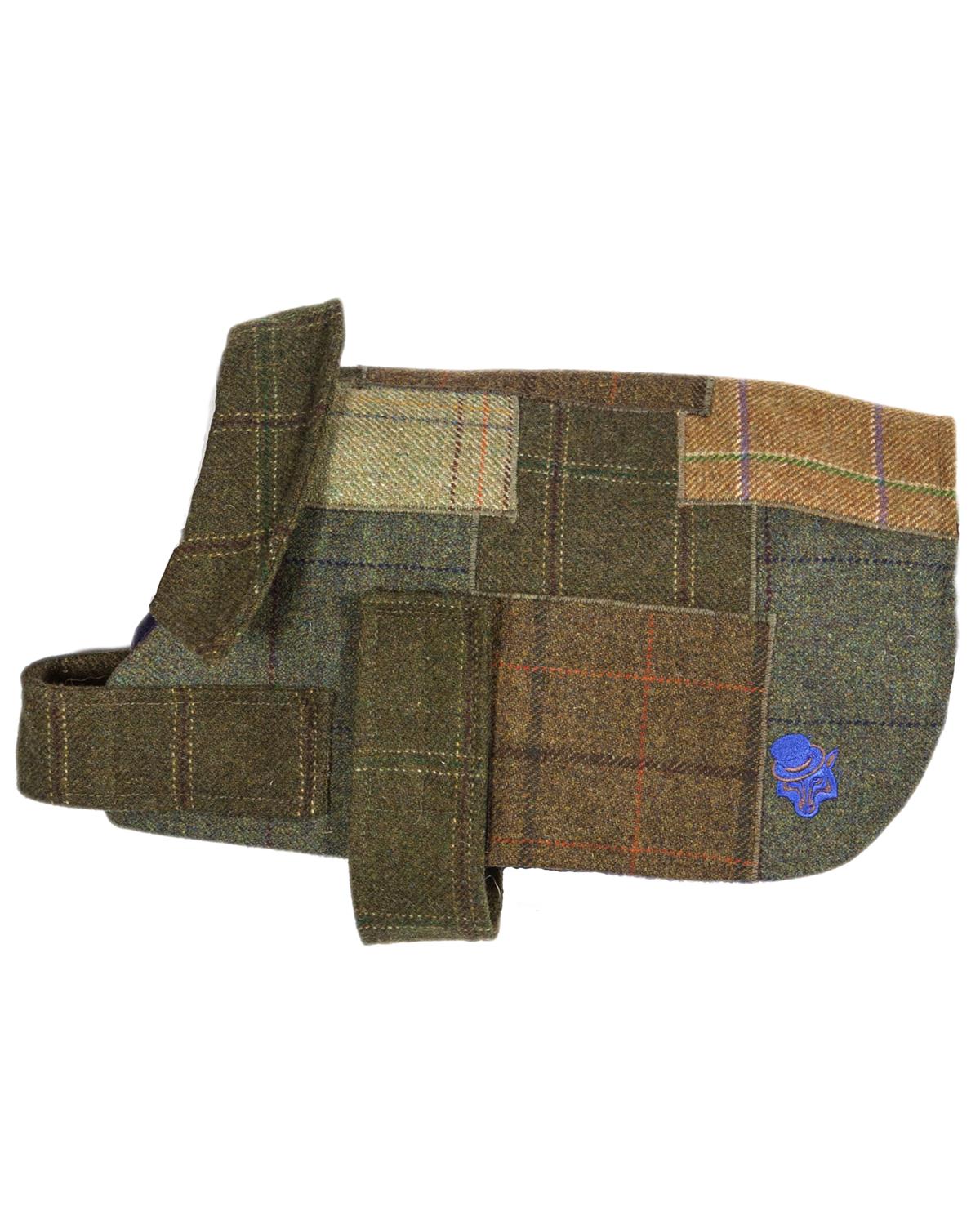 The Cosy - Patch Tweed Dog Coat